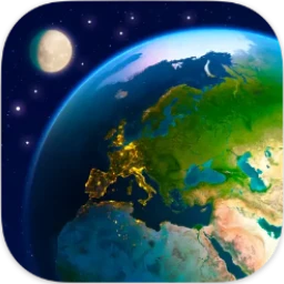 Earth 3D - 三维地球 for mac v8.1.2 动态壁纸和屏保